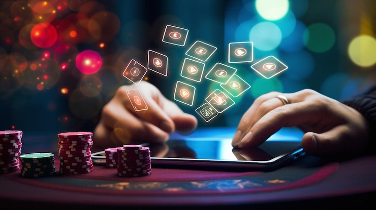 Layar permainan Boom City dengan kisi-kisi simbol dan animasi ledakan di rumpi toto