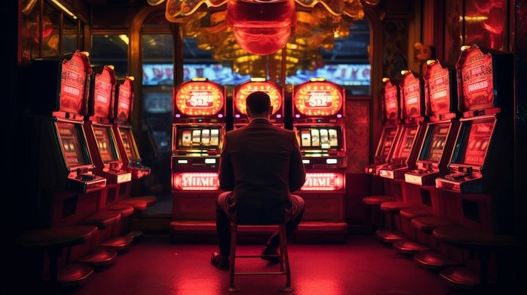 Dealer Live Sic Bo menampilkan tiga dadu dalam wadah kaca di studio kasino rumpi toto